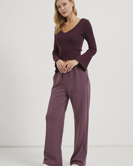 Damen‑Ripp‑Top mit V‑Ausschnitt