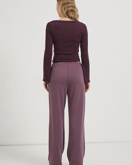 Damen‑Ripp‑Top mit V‑Ausschnitt