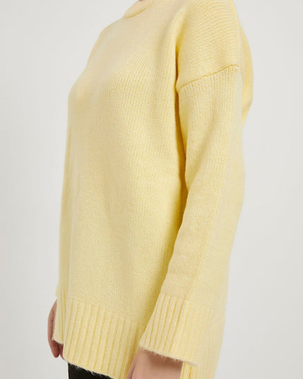 Übergrosser Damenpullover mit bis-Kragen