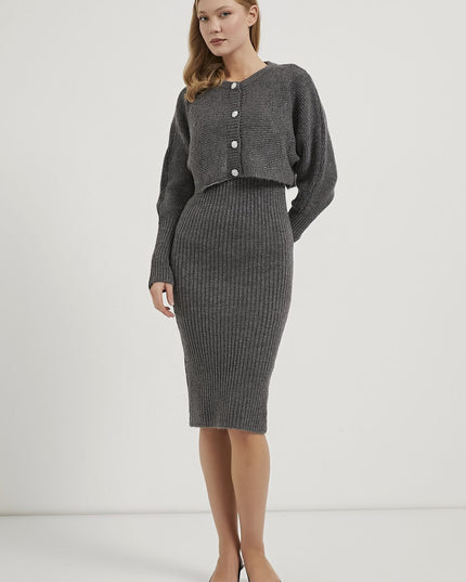 Dress Cardigan Strickwaren Frauenanzug