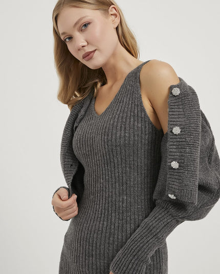 Dress Cardigan Strickwaren Frauenanzug