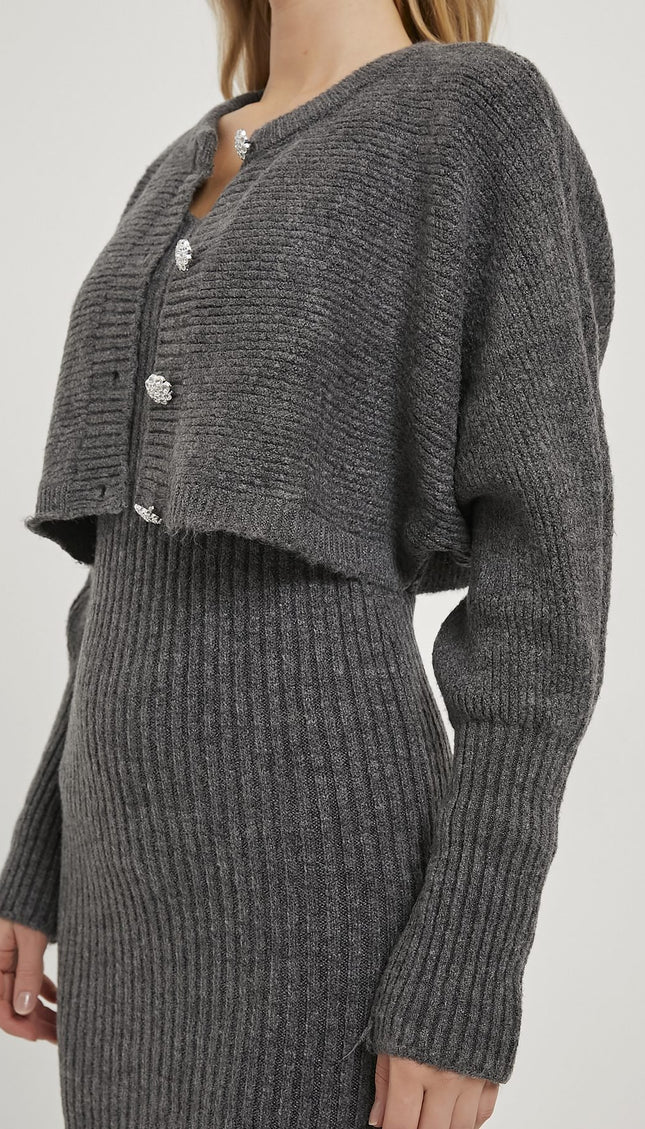 Dress Cardigan Strickwaren Frauenanzug