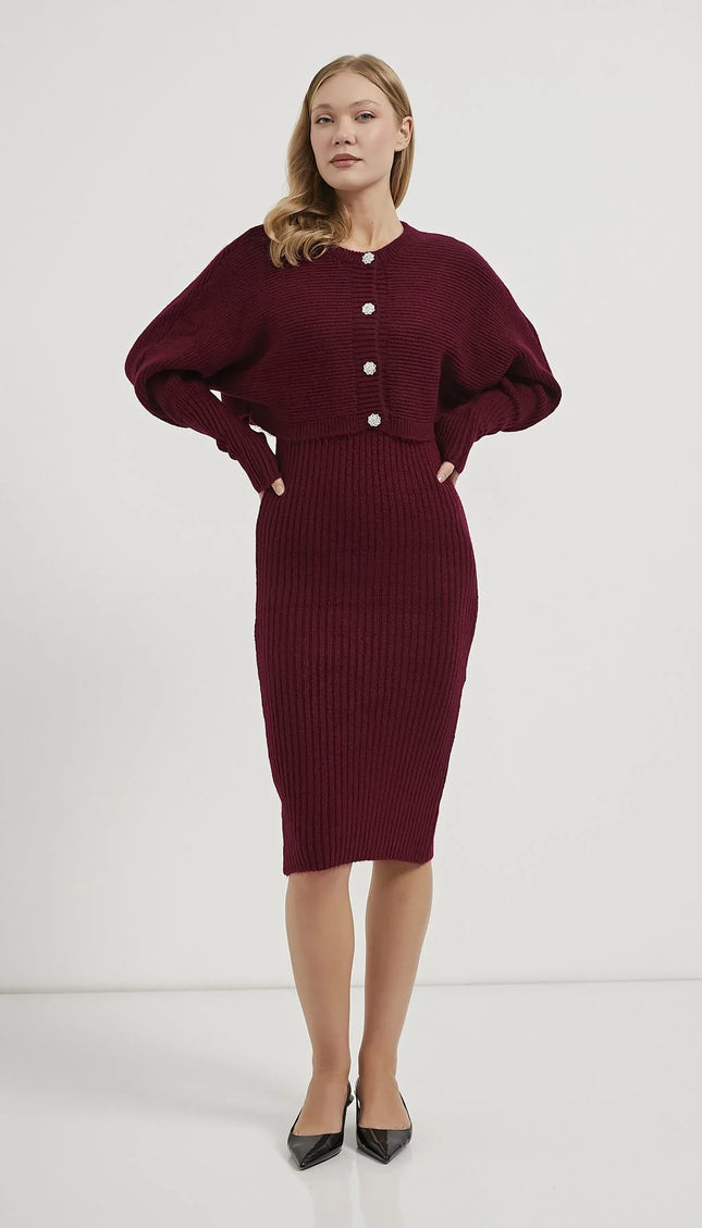 Dress Cardigan Strickwaren Frauenanzug