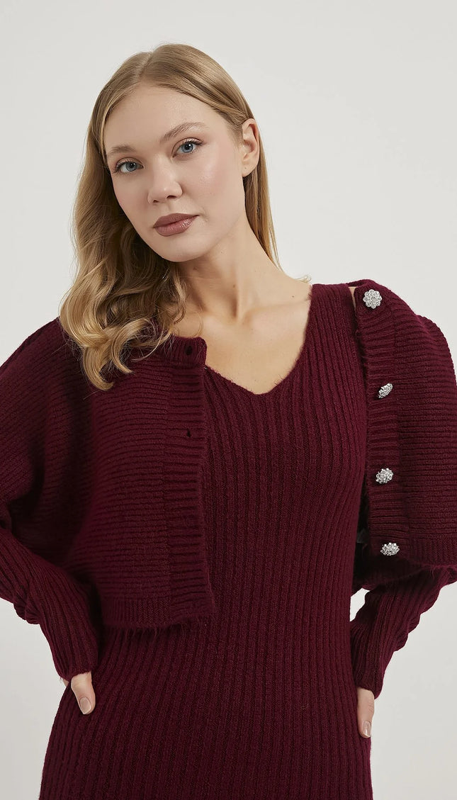 Dress Cardigan Strickwaren Frauenanzug