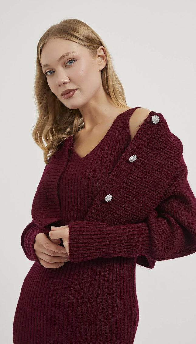 Dress Cardigan Strickwaren Frauenanzug