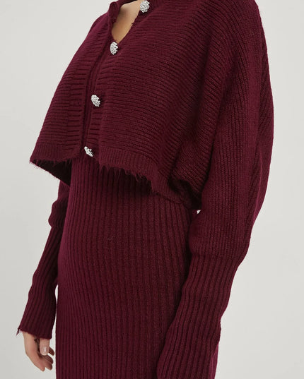 Dress Cardigan Strickwaren Frauenanzug