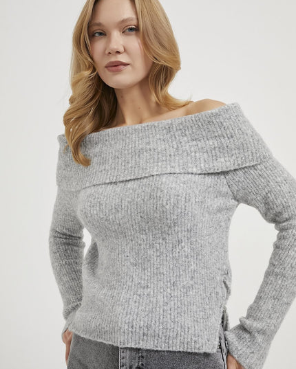 Yani Madonna-Kragen Strickpullover