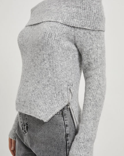 Yani Madonna-Kragen Strickpullover