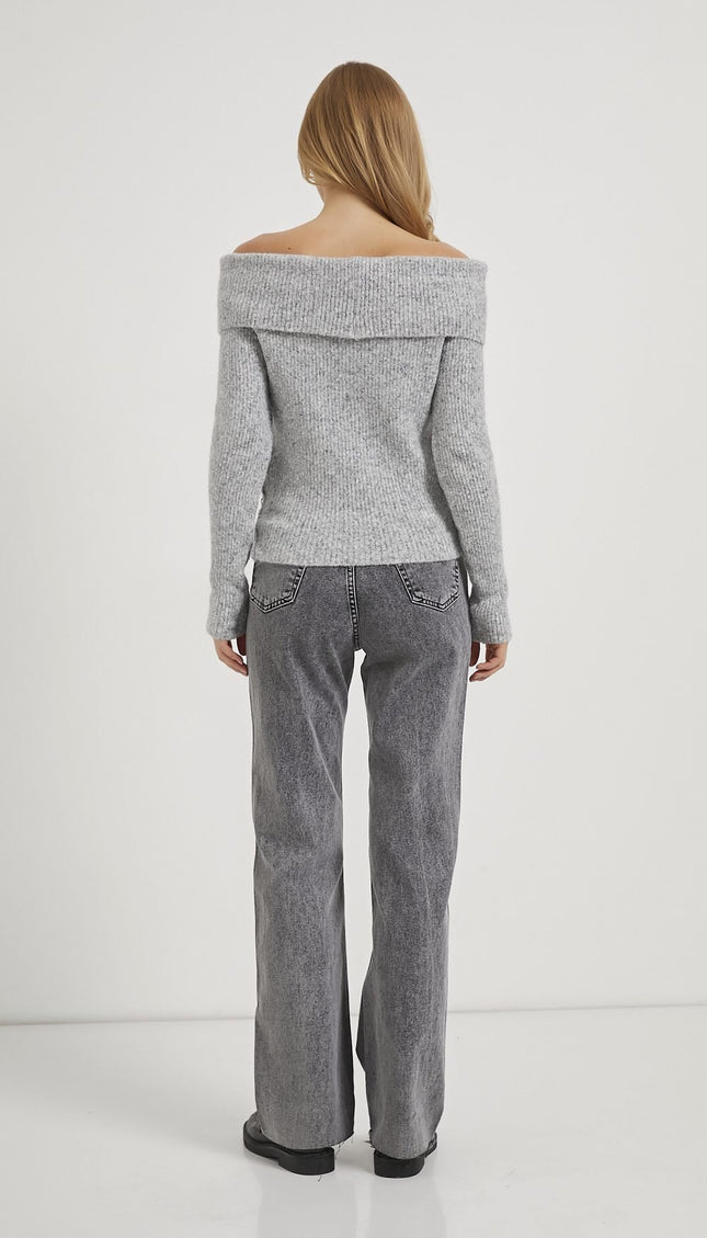 Yani Madonna-Kragen Strickpullover