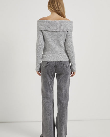 Yani Madonna-Kragen Strickpullover