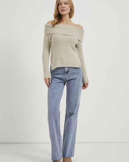 Yani Madonna-Kragen Strickpullover