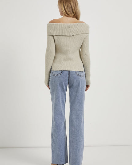 Yani Madonna-Kragen Strickpullover