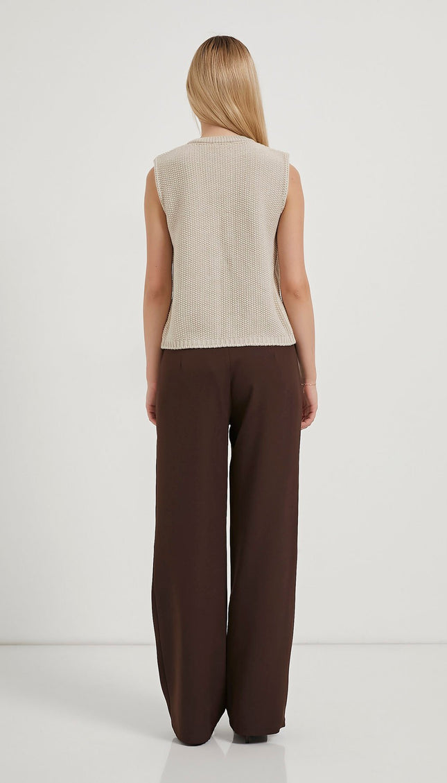 Strickweste für Damen mit Krawattendetail