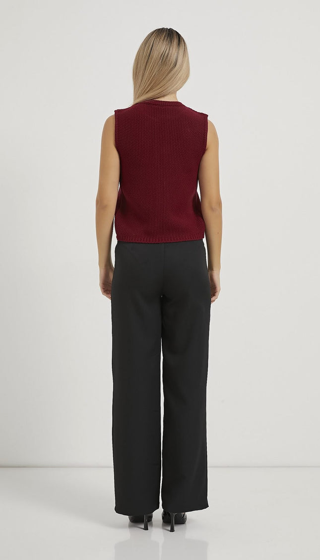 Strickweste für Damen mit Krawattendetail