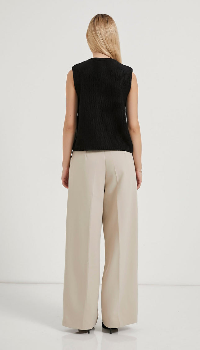 Strickweste für Damen mit Krawattendetail