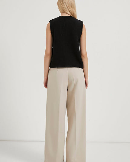 Strickweste für Damen mit Krawattendetail