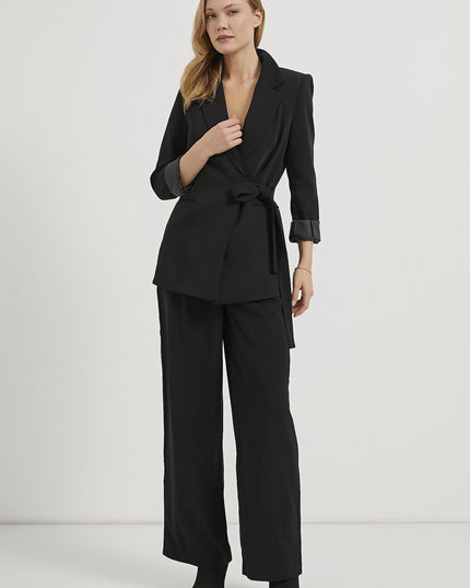 Premium-Damenblazer mit seitlicher Schleife