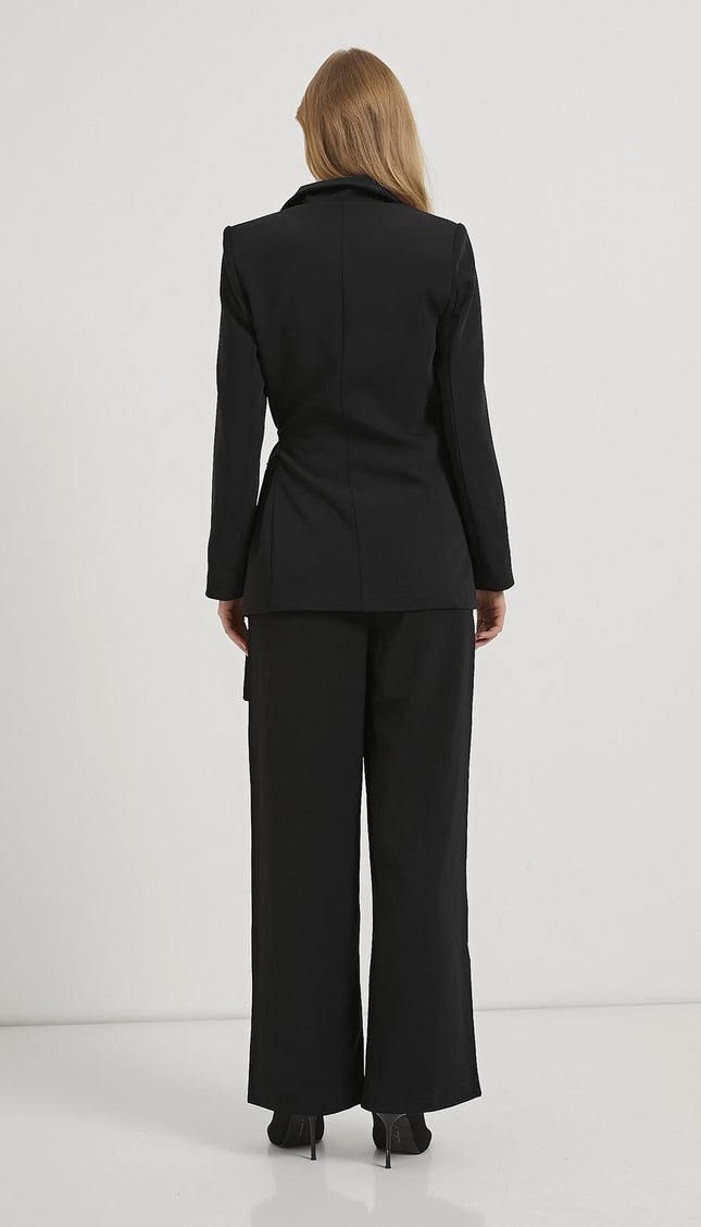 Premium-Damenblazer mit seitlicher Schleife