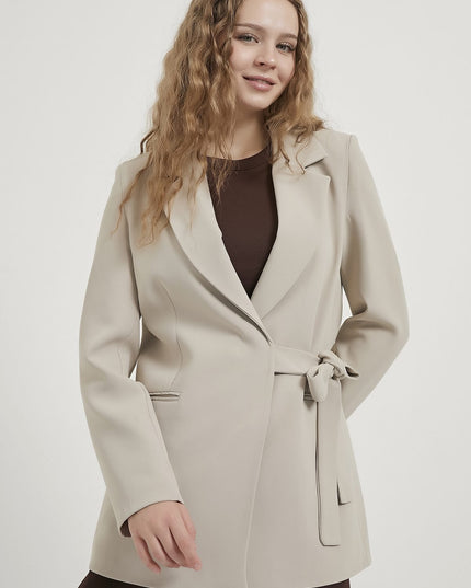 Blazer haut de gamme pour femme avec nœud latéral