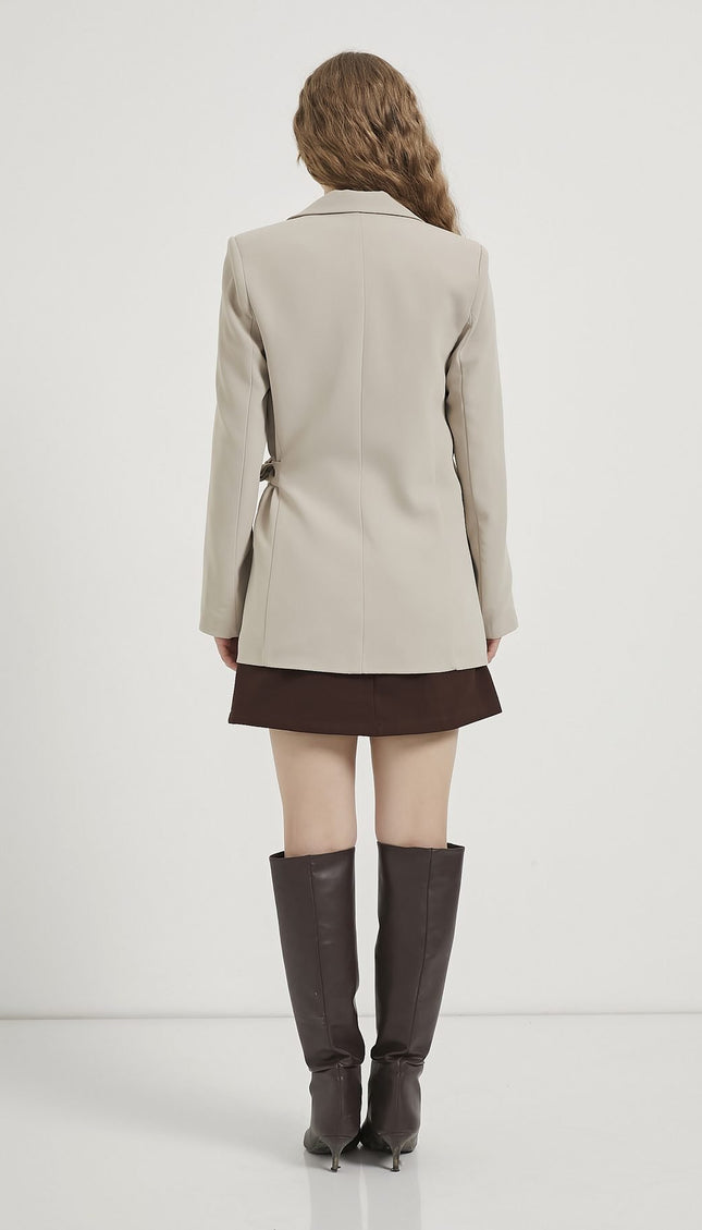 Premium-Damenblazer mit seitlicher Schleife