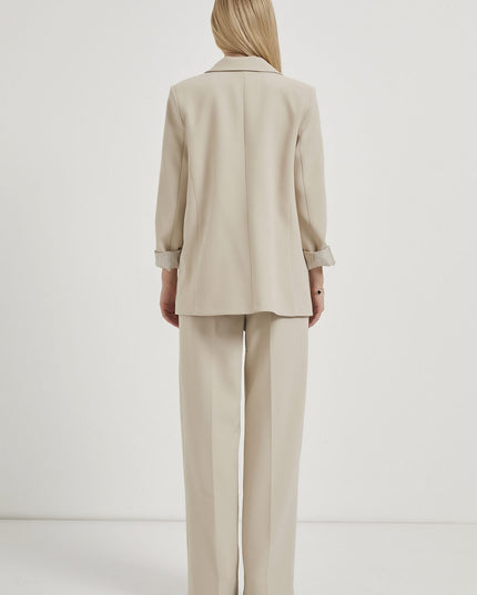 Veste blazer élégante pour femme, à manches repliées