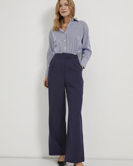 Elastic waist Velcro closure Palazzo women's trousers
