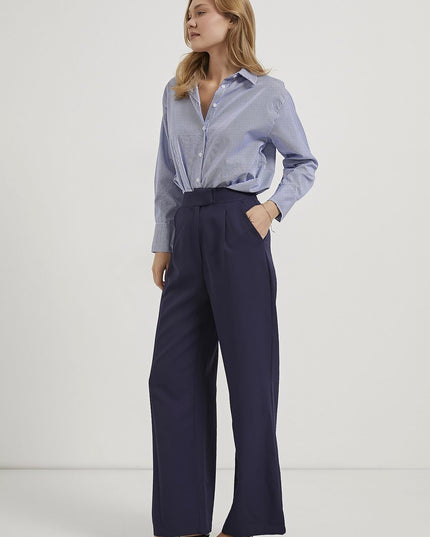 Elastic waist Velcro closure Palazzo women's trousers