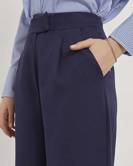 Elastic waist Velcro closure Palazzo women's trousers