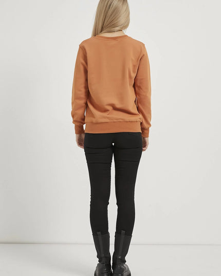 Bedruckter Fahrradkragen-Sweatshirt für Damen