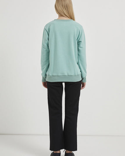 Damenpullover mit Sternstickerei