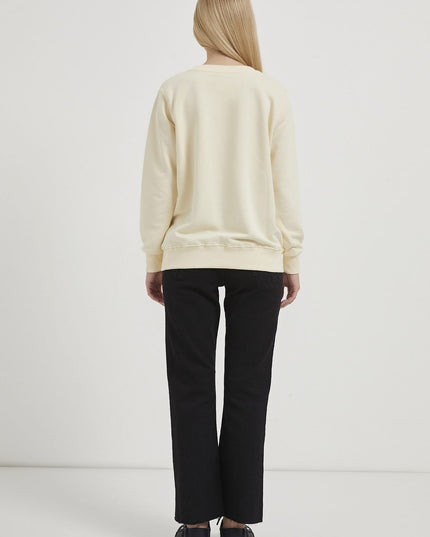 Damenpullover mit Sternstickerei