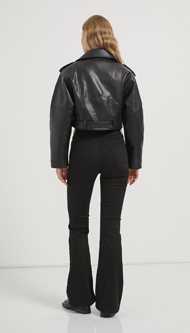 Damenjacke aus Kunstleder