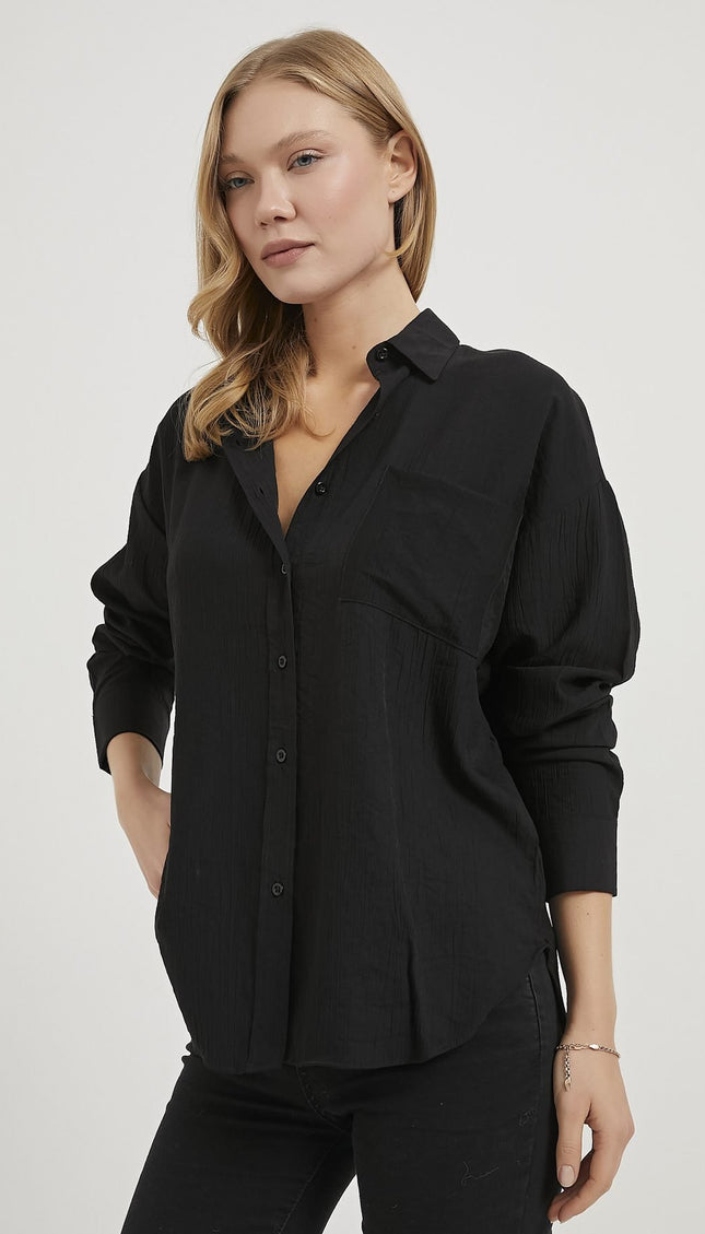 Strukturiertes Damenhemd