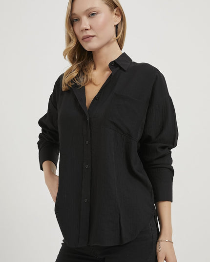 Strukturiertes Damenhemd