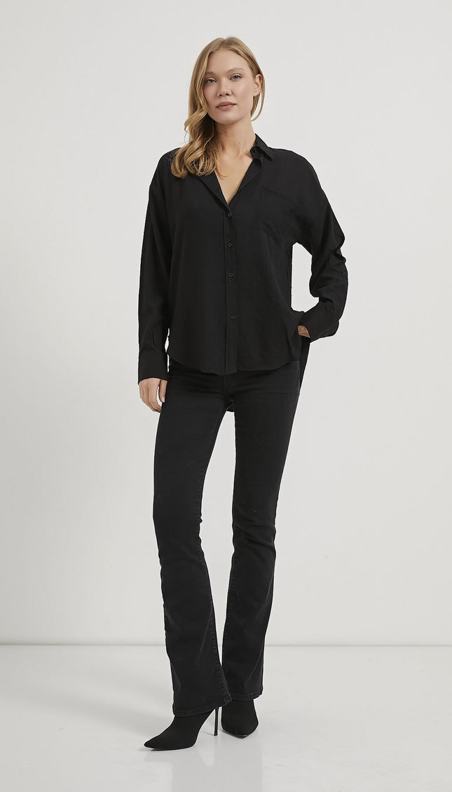 Strukturiertes Damenhemd