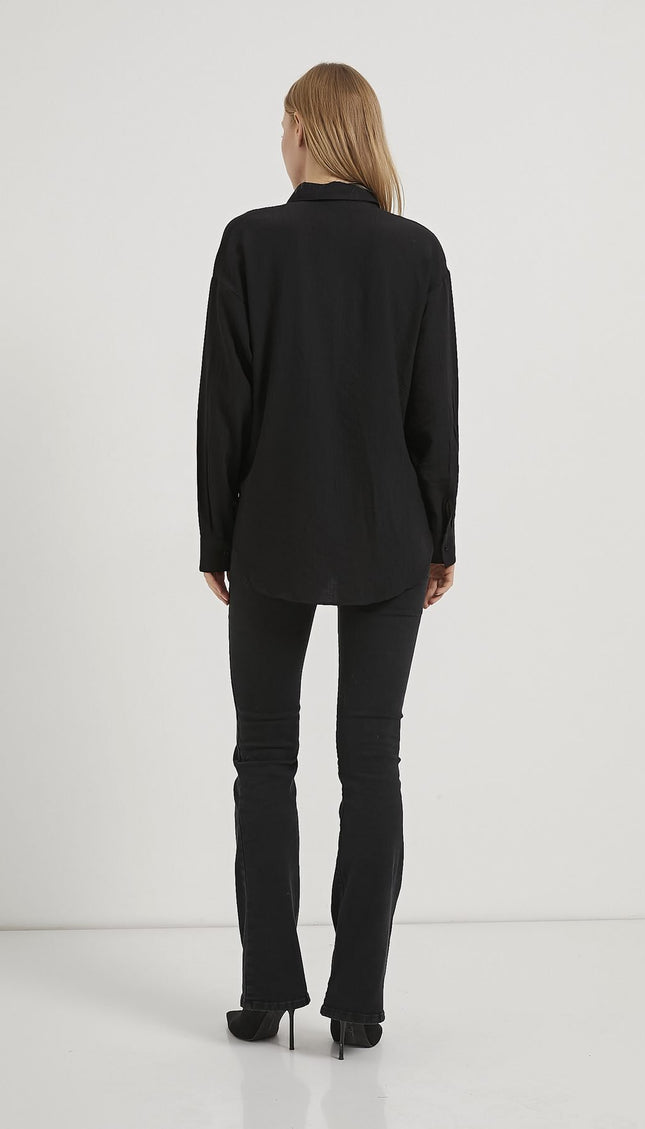 Strukturiertes Damenhemd