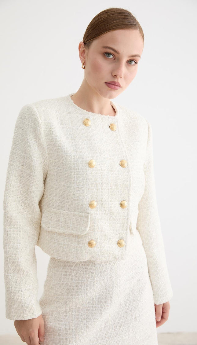 Blazer mit Goldknopf