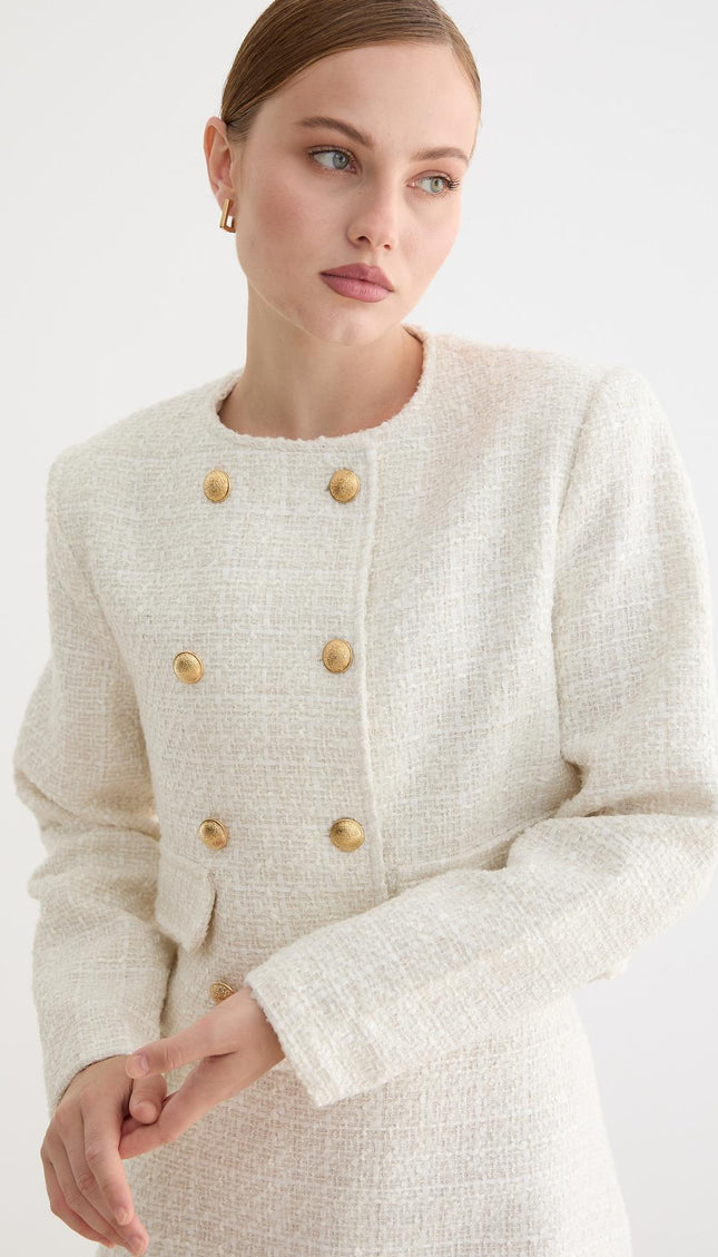 Blazer mit Goldknopf