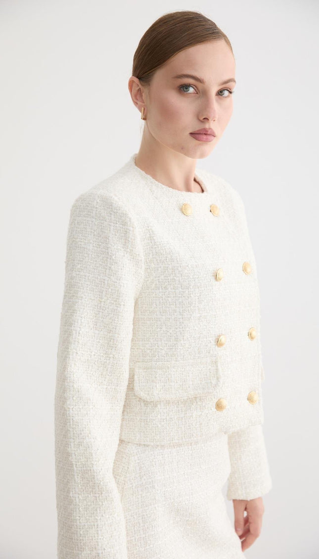 Blazer mit Goldknopf