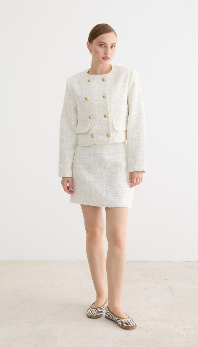 Damen-Minirock - weiß