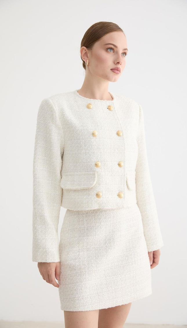 Damen-Minirock - weiß