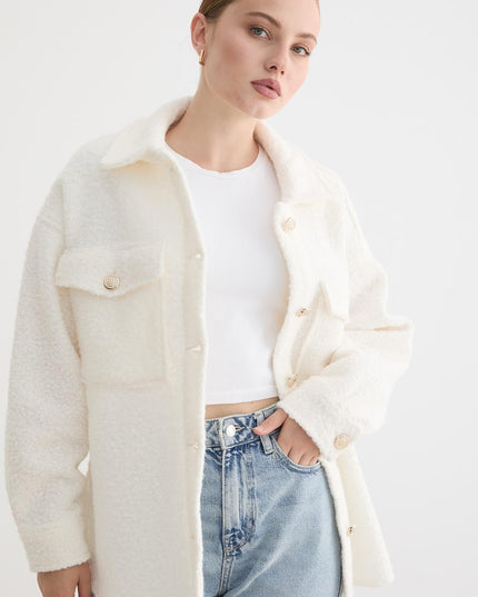 Bouclé-Damenjacke