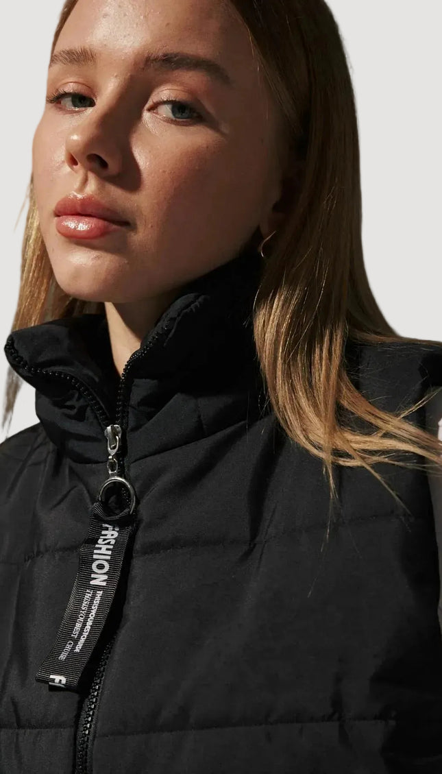 Damen‑Steppweste mit Reißverschluss